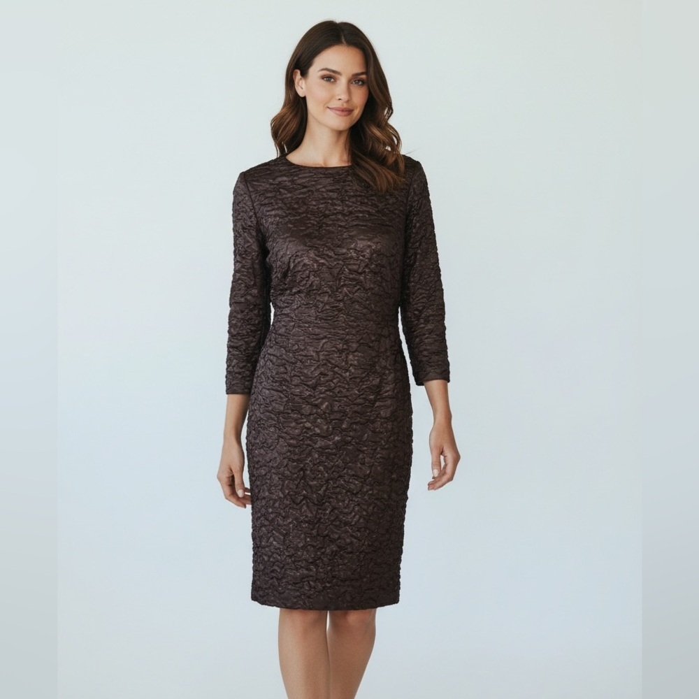 ALEXIA ADMOR Ladies medium crewneck, long sleeve cocktail dress excellent cond
